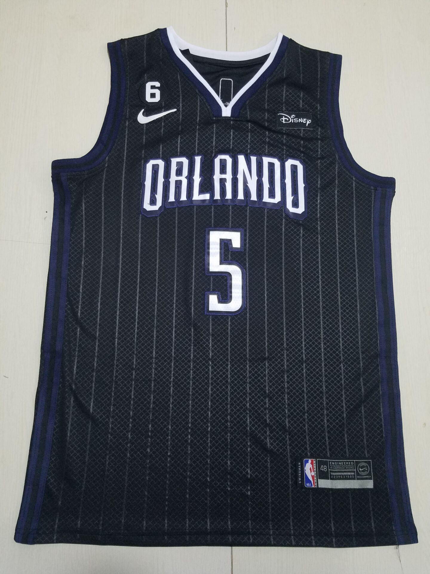 Men Orlando Magic 5 Banchero Black City Edition 2022 Nike NBA Jersey